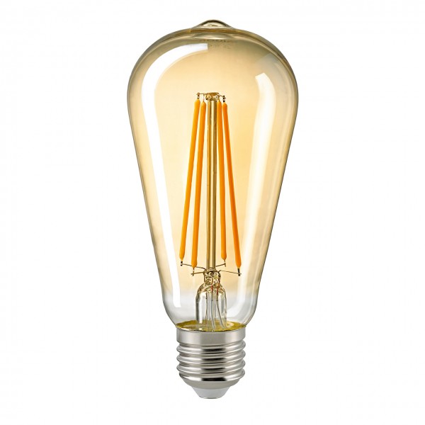 4,5W Rustika Filament gold E27 400lm 2500K dim