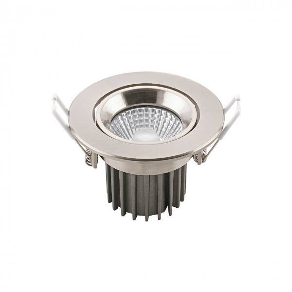 SIGOR 10W HALED Downlight Ø68mm nickel 36° 3000K dim